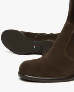 Nero Giardini Stivali Donna in Suede e Materiale Tecnico