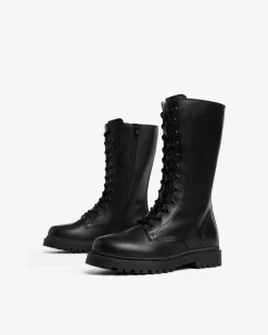 Nero Giardini Stivali Teen da Ragazza in Pelle Nero Best