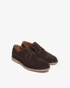 Nero Giardini Stringate Uomo in Camoscio New