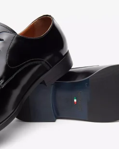 Nero Giardini Stringate Uomo in Pelle Nero Discount