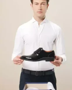 Nero Giardini Stringate Uomo in Vernice Nero Best