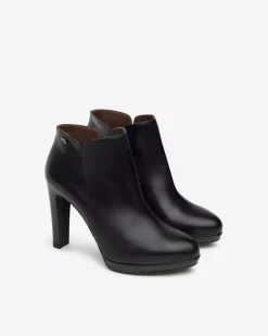 Nero Giardini Tronchetti Donna in Pelle Nero Sale