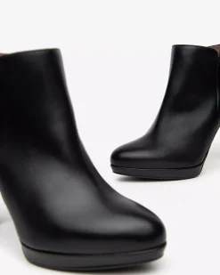 Nero Giardini Tronchetti Donna in Pelle Nero Sale