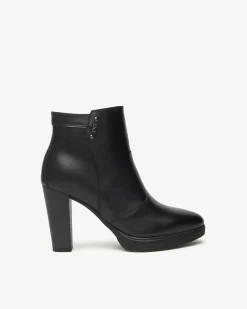 Nero Giardini Tronchetti Donna in Pelle Nero Discount
