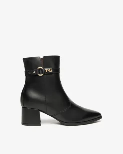 Nero Giardini Tronchetti Donna in Pelle Nero Sale