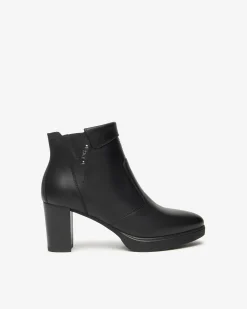 Nero Giardini Tronchetti Donna in Pelle Nero New