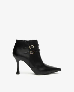 Nero Giardini Tronchetti Donna in Pelle Nero Hot