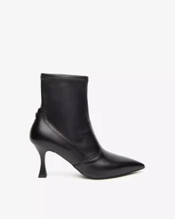 Nero Giardini Tronchetti Donna in Pelle e Materiale Tecnico Nero Sale